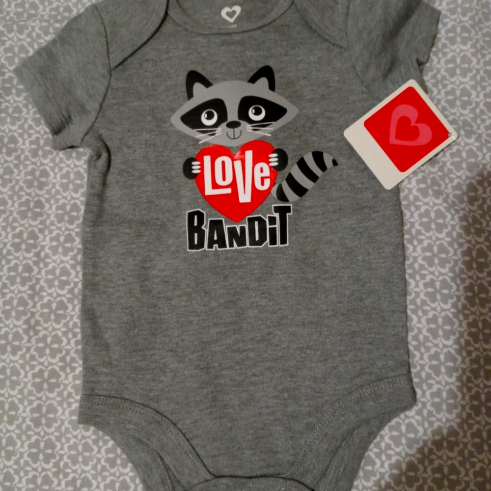 6 PC Baby Boy Bodysuit Short Sleeve Snap Buttons 3-6 M